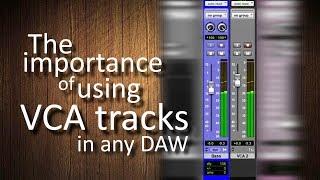 A great reason to use VCA tracks in any DAW