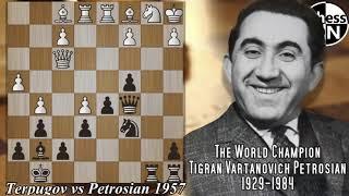 Best Chess Games Ever!! Terpugov vs Petrosian 1957