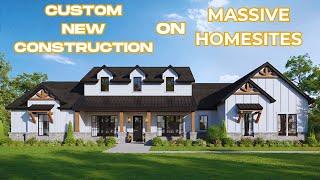 Touring a Houston Texas area CUSTOM NEW CONSTRUCTION Home on ACREAGE!