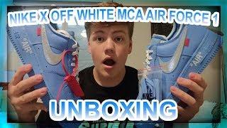 NIKE X OFF WHITE MCA CHICAGO AIR FORCE 1 UNBOXING!