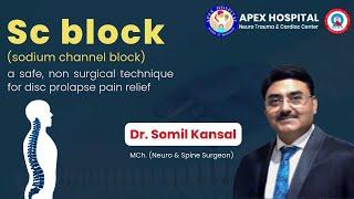 Sodium Channel SC Block Technique | Safe & Effective Pain Treatment .Dr. Somil Kansal. Apex Hospital