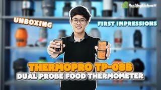 ThermoPro TP-08B Dual Probe Food Thermometer Unboxing & First Impressions #healthykitchen101