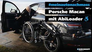 Behindertengerechte Fahrzeugumbauten - Porsche Macan mit Rollstuhlverladesystem Abiloader