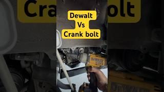 Dewalt impact vs Toyota Crank bolt #shorts #tools #dewalt #cars #viral