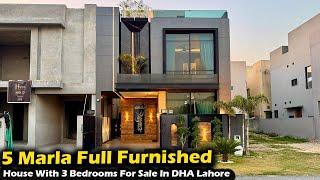 Fully Furnished 5 Marla Luxurious House For Sale In DHA Phase 6 Lahore