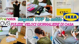 🫧PULIZIE GIORNALIERE DI CASA MOTIVAZIONALI\ACQUISTI TOP IN SALDO IKEA prenatal OVS