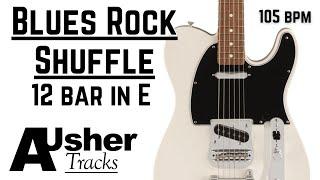 Blues Rock Shuffle 12 Bar Guitar Backing Track Jam in E