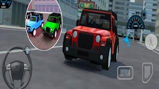 game (music) modified mohindra red thar || indian car simulator 3D || android game play android#thar