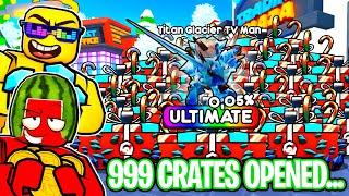 Opening 1000 Christmas Crates ULTIMATE In Toilet Tower Defense