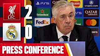 Carlo Ancelotti Post-Match Press Conference | Liverpool 2-0 Real Madrid | Champions League