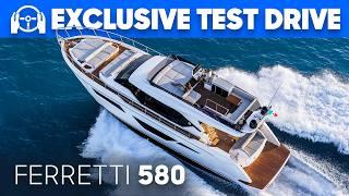 BEST Owner’s Cabin In Class? Ferretti 580 Sea Trial & Review