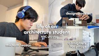 mid-semester architecture student project deadlines, how we produce our work [productive vlog]