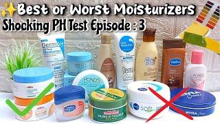 Famous moisturizer brands failed ph test  | best moisturizer for face | Ph test of moisturizer|live