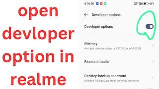 How to open devloper option in realme 2023  | open devloper option in realme 2023