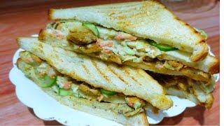 BBQ club sandwich by RA Kitchenette 