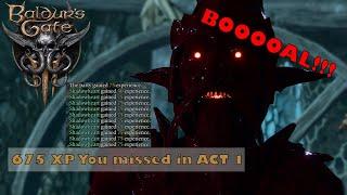 Baldur's Gate 3 | Hidden Area You MISSED in Act 1 - Festering Cove | Easy 675 XP | BOOOAL!!