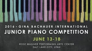 Final Concerto Round of 2016 Gina Bachauer International Junior Competition