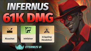 Infernus: TANKY GUN DAMAGE Build, Eternus Ranked Deadlock Replay