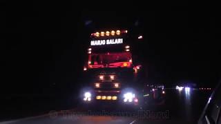 SCANIA V8 + VOLVO FH - M. Salari Transport & Geurtsen BV - Highway-Party! [HD]