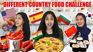 EATING DIFFERENT COUNTRY FOOD CHALLENGE  | 12 രാജ്യത്തെ ഭക്ഷണം  പണി പാളി