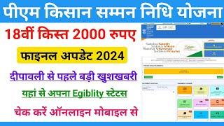 PM Kisan 18th Installment Date 2024 || PM Kisan New Update 2024