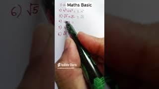 Basic Mathematics for Beginners | Easy Math Concepts #shorts #mathshorts #basic math