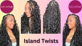 Watch Me Do Island Twists Using Loose Wave Human Hair From Eayon Hair