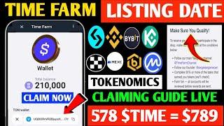 Time Farm Airdrop Payment Update | Timefarm Airdrop New Update | Time Farm Listing Date