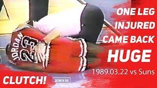 The One Leg Injured Michael Jordan Came Back HUGE and CLUTCH!