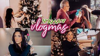 VLOGMAS EP 1 | christmas decorating, botox & filler, dyson tutorial, PR unboxing