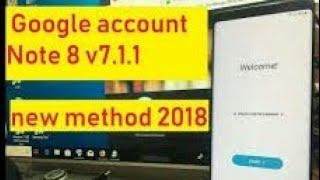 Bypass FRP Google account on Samsung Note 8 (New update 2018) (Bootloader level 2/3)