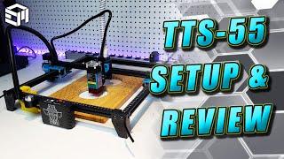 Two Trees TTS-55 Laser Cutter and Engraver Assembly, Setup, Upgrade, Review! GREAT Entry Level Unit!