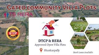 Villa Open Plots | Ready To Construction Plots | Residential Plots | Shankarpally | Dtcp Approved