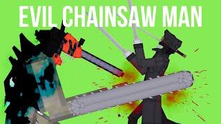 Evil Chainsaw Man vs Katana Man - People Playground 1.26 beta