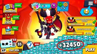 DEMON!!! Complete 32,450 CREDITS QUEST With DEMON MORTIS - FREE GIFTS BRAWL STARS UPDATE!!