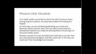 Choose the Test - Pressure Ulcer Education