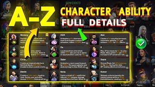 AtoZ All characters ability 2024 | Free fire all characters ability full details-Free Fire character