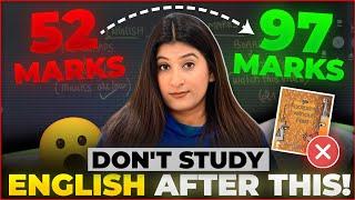 Best Strategy to score 95+ in ENGLISH Class 10 *No Nonsense strategy* Boards 2024