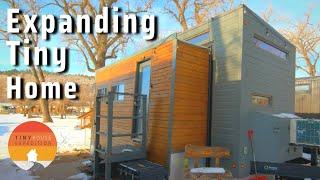 Her Spacious Tiny House EXPANDS to 15' Wide! w/a ground floor bedroom