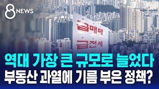 역대 가장 큰 규모로 늘었다…부동산 과열에 기름 부은 정책? / SBS 8뉴스