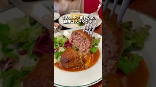 【東京駅グルメ】ミシュラン掲載の激安ランチ！？#東京 #ハンバーグ #japanesefood  #shorts