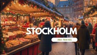 Stockholm Christmas Market Magic  Old Town & Skansen Walk 2024 in 4K HDR