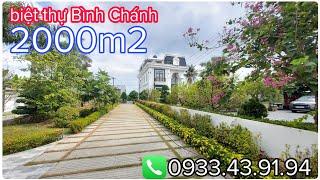 biệt thự sân vườn đẹp 2000m2|biệt thự vườn Bình Chánh | biệt thự Bình Chánh giá rẻ| nhà Bình Chánh