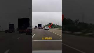 Overtaking a Truck Gone Wrong #dashcam #road #crash