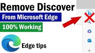 How To Remove Discover From Microsoft Edge | How to Remove Bing Button From Edge | Discover Button