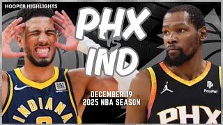 Phoenix Suns vs Indiana Pacers Full Game Highlights | Dec 19 | 2025 NBA Season