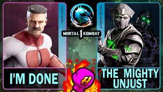 MK1 I'm Done (OMNI-MAN) VS The Mighty Unjust (NOOB SAIBOT)Mortal Kombat 14K 60ᶠᵖˢ