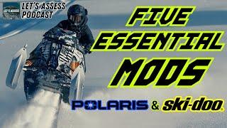 5 Snowmobile Mods You Need... SKI DOO and POLARIS