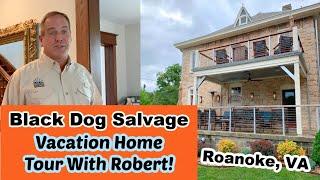 Black Dog Salvage Vacation Home Tour - Stone House VRBO Rental House in Roanoake, Virginia