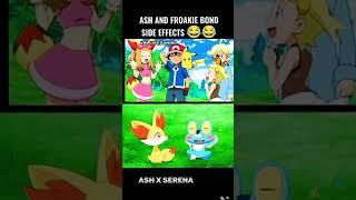 ash and froakie bond side effects  || aura blast z || #ashxSarina #short #pokemon #ashketchum